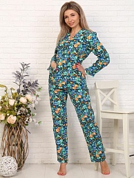 Женская пижама Фланель / расцветки в ассортименте