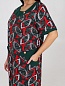 Женское платье "Ретро" ПлК-757 / Красный лепесток на хаки