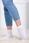 Женские носки короткие Белла Белые / 3 пары
