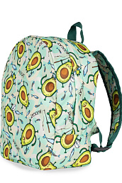 Детский рюкзак Авокоты / зеленый фон